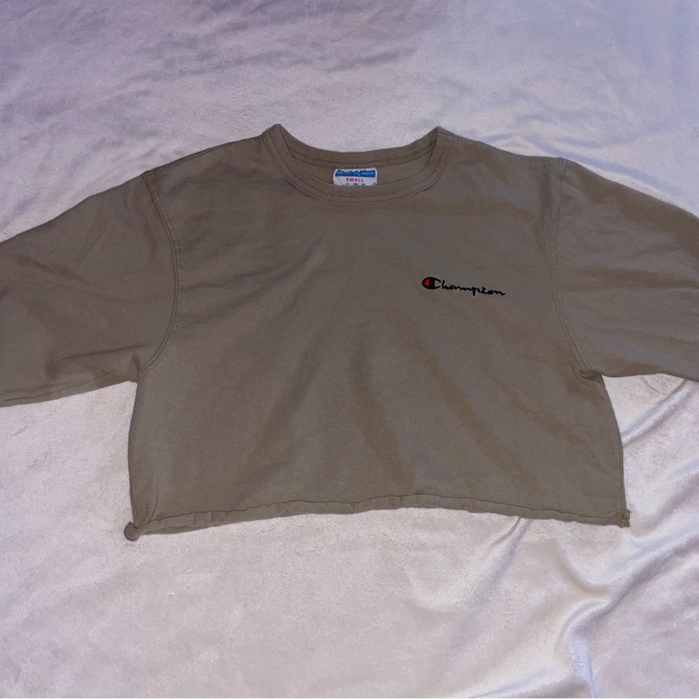 Brown Champion crop top - size small